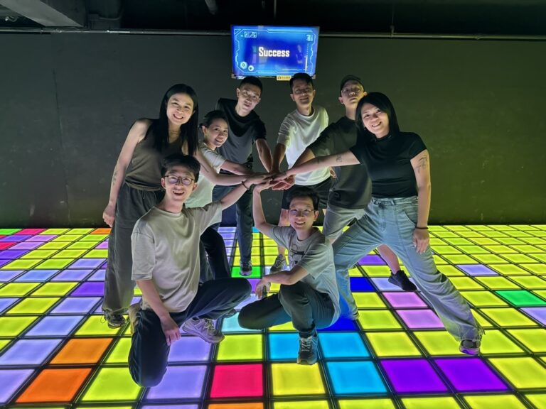 A family playing Cybercube together